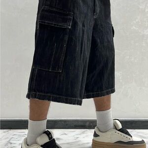 Zara - Men's Black Cargo Shorts - 32 USA